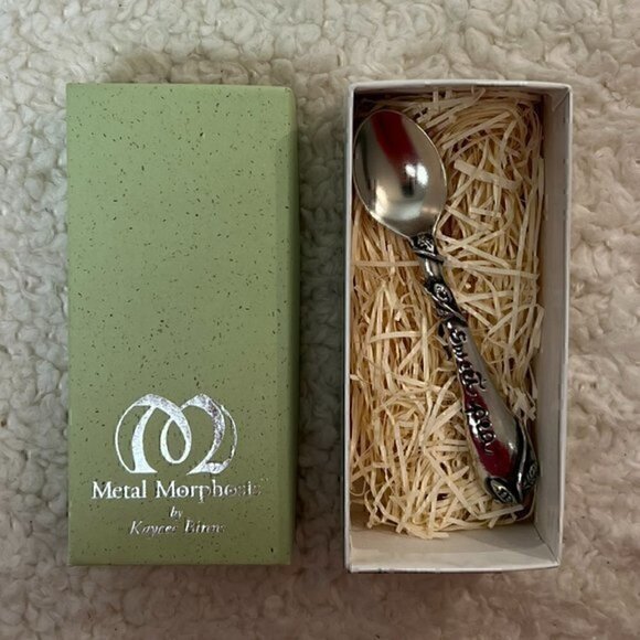 Meta Morphosis "Sweet Pea" Pewter Baby Spoon - Picture 6 of 6